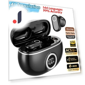 AI Real-Time Translation Earbuds — Receivers & Adapters, Junmaocun