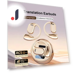 AI Translation Wireless Earbuds — Language Translators, Junmaocun