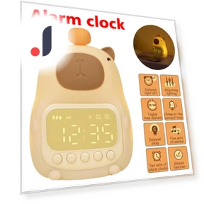 Capybara Night Light Alarm Clock — Clocks, DC-HOME Textile