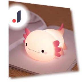 Cute Axolotl Night Light — Night Lights, DC-HOME Textile