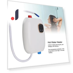 Instant Water Heater with Touch Screen — Towel Warmers, Modern Home Furnishing