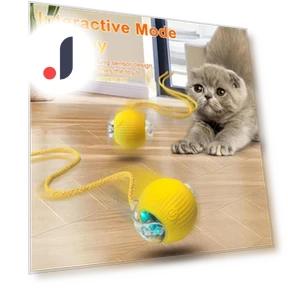 Interactive Motion-Activated Rolling Ball Toy — Cat Playthings, fanweixi