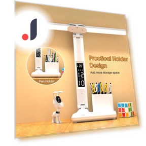 LED Desk Lamp with Dual Heads — Study & Desk Lighting, Chic Interiors