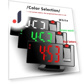 LED Projection Alarm Clock with Temperature Display — Alarm, LIAESMART Home