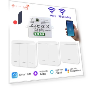 Mini WiFi+RF433 Light Switch — Smart Home Modules, Modern Home Furnishing