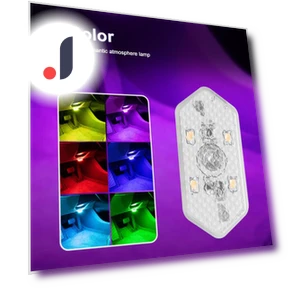 Multicolor Car Night Light with Magnetic Suction — Light Kit, Timeless Home