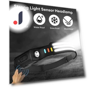 Multimode LED COB Sensor Headlight — Flashlights, Modern Home Furnishing