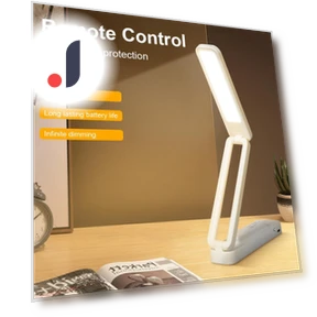 Rechargeable Desk Lamp with Adjustable Brightness — Study & Desk Lighting, DC-HOME Textile