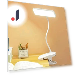 Rechargeable LED Reading Lamp with Clip — Reading Lights, DC-HOME Textile