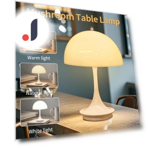 Rechargeable USB Night Light Scandinavian Mushroom Table Lamp — Lamps & Shades, Modern Home Furnishing