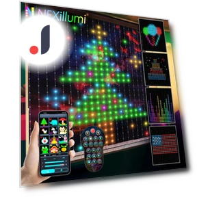 RGB Window Curtain Fairy Lights — String Lights, Modern Home Furnishing