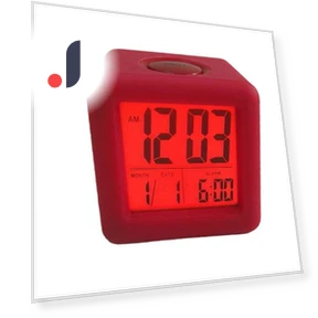 Silicone Square Alarm Clock — Alarms & Clocks, DC-HOME Textile