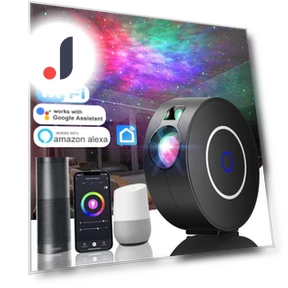 Smart Aurora Galaxy Star Projector Night Light — Night Lights, Modern Home Furnishing