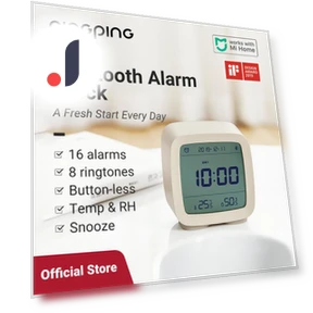 Smart Bluetooth Digital Alarm Clock — Alarms & Clocks, Qingping