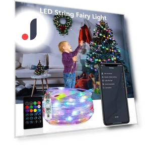 Smart Bluetooth RGB LED String Lights — String Lights, Modern Home Furnishing