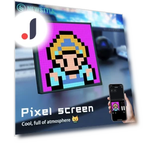 Smart LED Matrix Pixel Display Night Light — Creative Lighting Solutions, Modern Home Furnishing