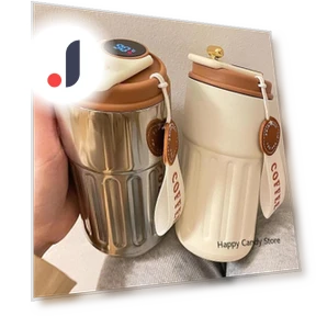 Smart Stainless Steel Thermos with LED Temperature Display — Travel Drinkware, DC-HOME Textile
