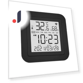 Digital Thermometer-Hygrometer with IR Remote Control — Home Climate Control, Koogeelife