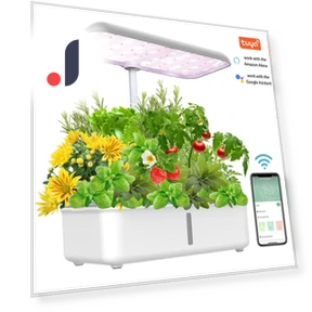 Hydroponics Growing System with LED Grow Light — Germination Kits, HAOAXIN