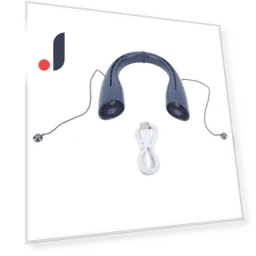 Neck Bluetooth Fan with Headphones — Portable Cooling Solutions, Vestidos