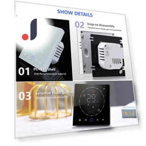 Smart Thermostat with LED Multicolor Display — Home Climate Control, Vestidos