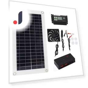 Solar Panel Fan Kit with 30A Controller — Solar Charging Solutions, Vestidos