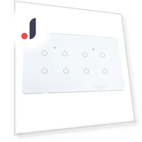 Wi-Fi Smart Touch Switch 8 Gang — Dimmer Switches, Koogeelife