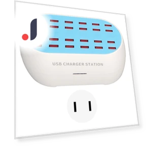 160W 24-Port USB Charging Station — Power Hubs, OutsideWorld