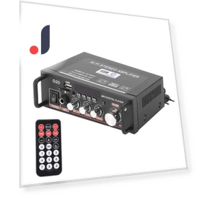 2-Channel Power Amplifier Mini Bluetooth USB FM Smart Digital — Portable Audio, Fishine