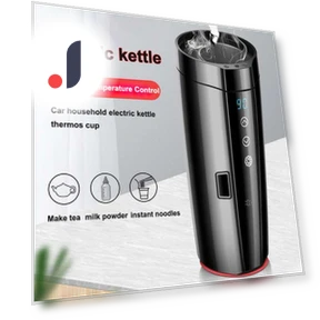 2-in-1 Car and Home Electric Kettle — Beverage Warmers, DC-HOME-4
