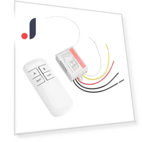 220V Lamp Controller Receiver Transmitter Wireless Remote Control Switch System 2 Channel — Remote Triggers, DIYelecs