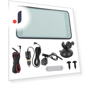 4-inch Dual Lens Touchscreen Car Dash Cam — Dashboard Cameras, Fishine