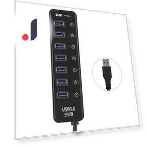 7-Port USB 3.0 Hub with Switch — USB Hubs, Honor Electronics
