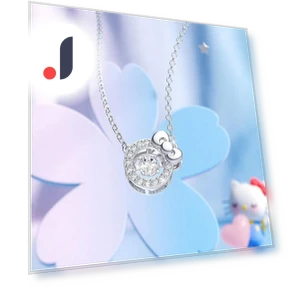Little Bow Smart Pendant Necklace — Smart Jewelry, Original jewelry design