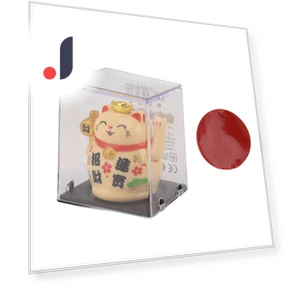 Lucky Cat Solar Panel Figurine — Figurine Lamps, TOMTOP JMS