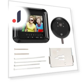 Smart Electronic Cat Eye Door Viewer — Smart Home Security, OutsideWorld