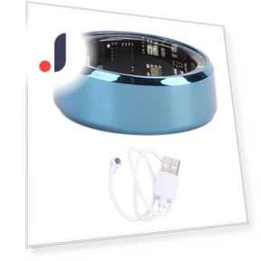 Smart Ring with Blue Pedometer — Smart Rings, TOMTOP JMS