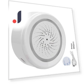 WiFi Temperature and Humidity Sensor with Sound and Light Alarm — Smart Home Security, GoolRC