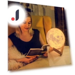 3D Moon Light Lamp — Lamps & Shades, Navya Krafts