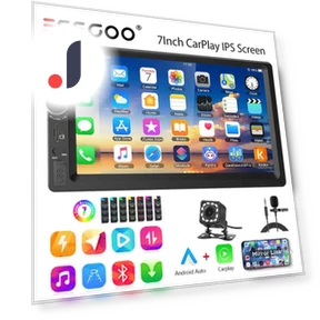 7-inch 2 DIN Car Stereo with Carplay & Android Auto — Stereo Receivers, ESSGOO