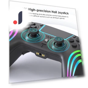 Bluetooth Controller for PS4/Windows PC — Gaming Keyboards, Actually lighting
