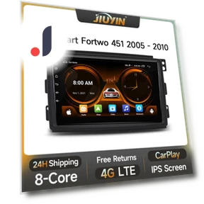 Car Radio with GPS, CarPlay, Android Auto — Stereo Receivers, JIUYIN