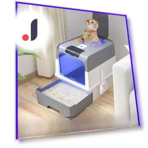 Closed Cat Litter Box with UV Sterilization and Deodorization — Litter Boxes, Smarter than future