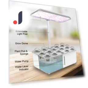 Hydroponics Growing System with LED Grow Light — Germination Kits, KITCHEN-MALL
