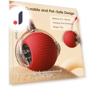 Interactive Cat Toy Ball — Cat Playthings, KITCHEN-MALL