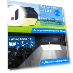 LED Solar Lights Outdoor Solar Motion Sensor Wall Lights — Outdoor Security & Flood Lighting, Explorer Outdoors