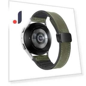 Magnetic Folding Silicone Leather Strap — Bands, Got Now