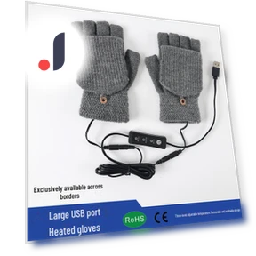 Plush Heated Fingerless Gloves — Gloves, FluxZone