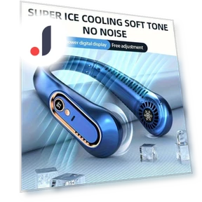 Rechargeable Neck Wearable Fan — Portable Cooling Solutions, Home Whispers
