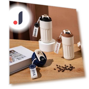 Smart Thermo Mug with LCD Display — Beverage Warmers, Pinmanlong